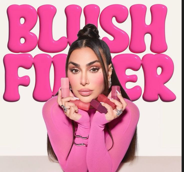 Huda Beauty Baby Blush Duo Strawberry Cream and Black Cherry