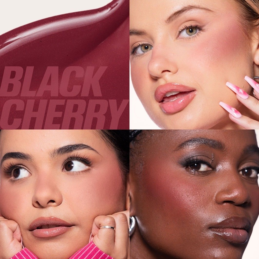 Huda Beauty Baby Blush Duo Strawberry Cream and Black Cherry